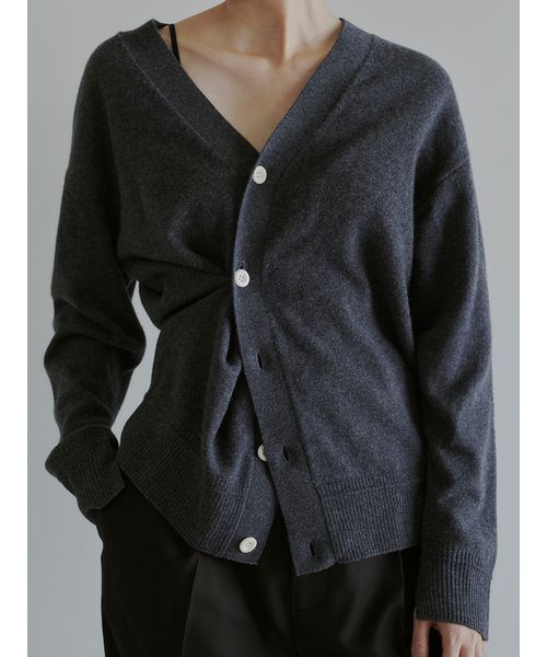ウール2WAYカシュクールニットカーデ（カーディガン/ボレロ