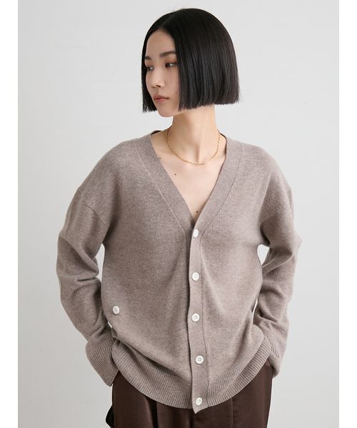 MIESROHE（ミースロエ）の「ウール２ＷＡＹカシュクールニットカーデ（カーディガン/ボレロ・レディース・ベージュ/ライトブルー/グレー・F）」の20枚目の写真