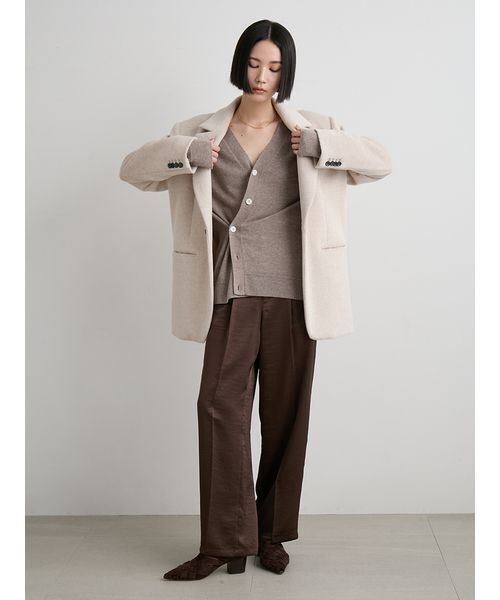 ウール2WAYカシュクールニットカーデ（カーディガン/ボレロ