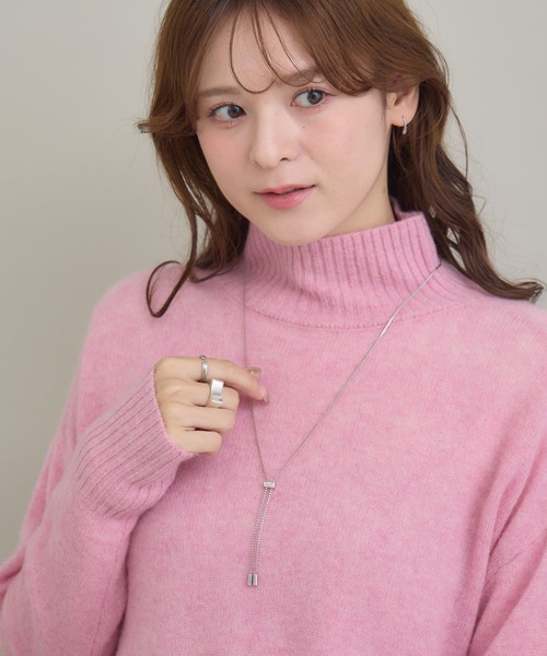 KATHARINE ROSS（キャサリンロス）の「【KATHARINE ROSS】カシミヤゆるっとハイネックニット（ニット/セーター・レディース・ミント/ライトブルー/ピンク/モカ・FREE）」の9枚目の写真