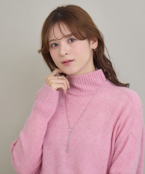 KATHARINE ROSS（キャサリンロス）の「【KATHARINE ROSS】カシミヤゆるっとハイネックニット（ニット/セーター・レディース・ミント/ライトブルー/ピンク/モカ・FREE）」の10枚目の写真