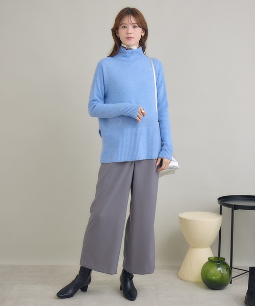 KATHARINE ROSS（キャサリンロス）の「【KATHARINE ROSS】カシミヤゆるっとハイネックニット（ニット/セーター・レディース・ミント/ライトブルー/ピンク/モカ・FREE）」の12枚目の写真