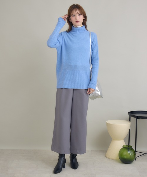 KATHARINE ROSS（キャサリンロス）の「【KATHARINE ROSS】カシミヤゆるっとハイネックニット（ニット/セーター・レディース・ミント/ライトブルー/ピンク/モカ・FREE）」の13枚目の写真