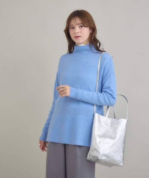 KATHARINE ROSS（キャサリンロス）の「【KATHARINE ROSS】カシミヤゆるっとハイネックニット（ニット/セーター・レディース・ミント/ライトブルー/ピンク/モカ・FREE）」の15枚目の写真