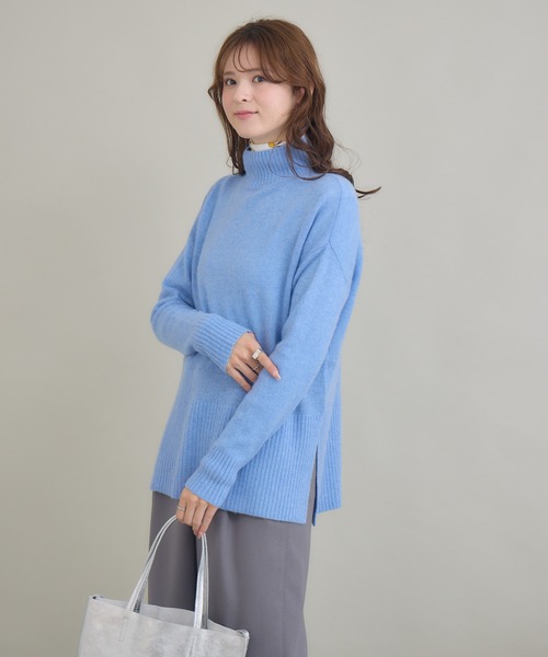 KATHARINE ROSS（キャサリンロス）の「【KATHARINE ROSS】カシミヤゆるっとハイネックニット（ニット/セーター・レディース・ミント/ライトブルー/ピンク/モカ・FREE）」の17枚目の写真