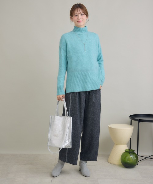 KATHARINE ROSS（キャサリンロス）の「【KATHARINE ROSS】カシミヤゆるっとハイネックニット（ニット/セーター・レディース・ミント/ライトブルー/ピンク/モカ・FREE）」の19枚目の写真