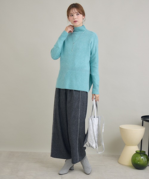 KATHARINE ROSS（キャサリンロス）の「【KATHARINE ROSS】カシミヤゆるっとハイネックニット（ニット/セーター・レディース・ミント/ライトブルー/ピンク/モカ・FREE）」の20枚目の写真