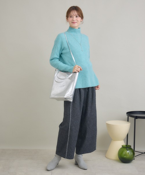 KATHARINE ROSS（キャサリンロス）の「【KATHARINE ROSS】カシミヤゆるっとハイネックニット（ニット/セーター・レディース・ミント/ライトブルー/ピンク/モカ・FREE）」の21枚目の写真