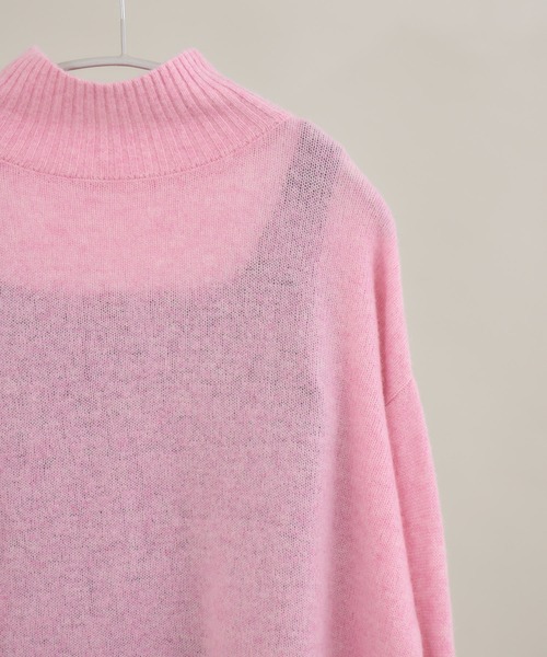 KATHARINE ROSS（キャサリンロス）の「【KATHARINE ROSS】カシミヤゆるっとハイネックニット（ニット/セーター・レディース・ミント/ライトブルー/ピンク/モカ・FREE）」の11枚目の写真