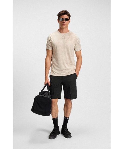 BOSS（ボス）の「スリムフィット ショートパンツ テクニカルストレッチポプリン（その他パンツ・メンズ・ブラック/ホワイト・52/48/50/54/44/46）」の3枚目の写真