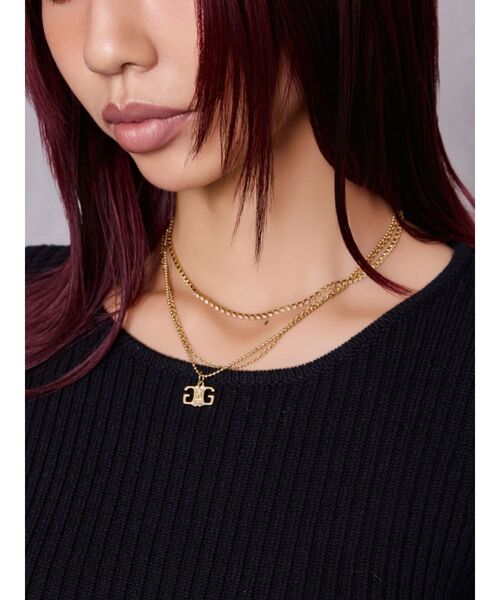 GYDA(ジェイダ)の「JEYSUS Symmetry GYAD3レイヤードネックレス(ネックレス・レディース・シルバー/ゴールド・FREE)」の3枚目の写真