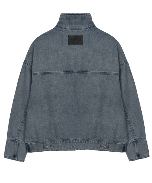 NICK&NICOLE(ニックアンドニコール)の「TRUCKER WASHING DENIM JACKET_BLUE(MA-1・レディース・その他・FREE)」の5枚目の写真