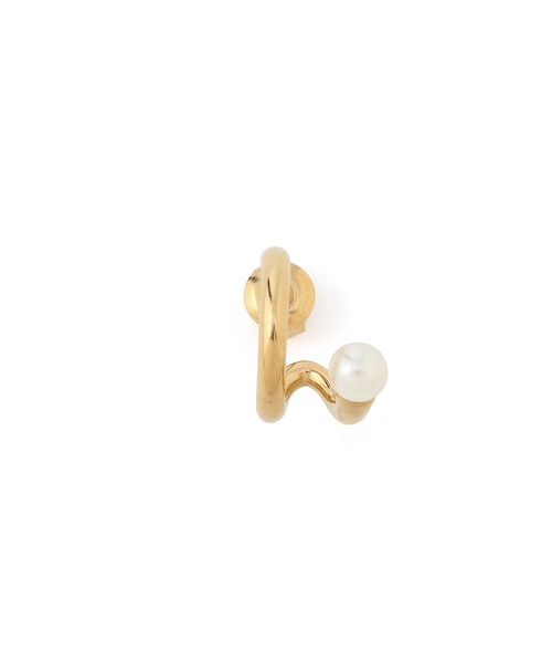 le cercle ADAM ET ROPE'(ルセルクルアダムエロペ)の「パールフープピアス(ピアス(両耳用)・レディース・ゴールド/シルバー・FREE)」の6枚目の写真