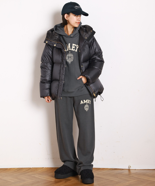 AMERICANA(アメリカーナ)の「【AMERICANA/アメリカーナ】別注 AMEY emblem SWEAT PANTS(スウェットパンツ・レディース・アイボリー/ブラック系その他・36/38)」の7枚目の写真