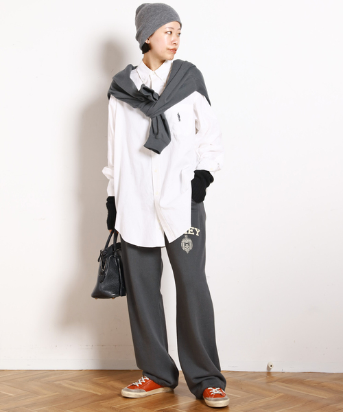 AMERICANA(アメリカーナ)の「【AMERICANA/アメリカーナ】別注 AMEY emblem SWEAT PANTS(スウェットパンツ・レディース・アイボリー/ブラック系その他・36/38)」の13枚目の写真