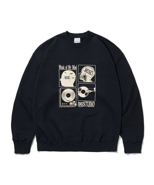 1993STUDIO(1993スタジオ)の「レコーディングスタジオスウェットシャツ_ネイビー(スウェット・レディース・その他・MEDIUM/LARGE/SMALL)」の1枚目の写真