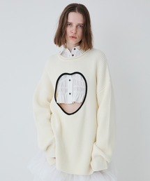 SORIN | Heart Cutting Oversized Sweater/ハートカッティングオーバーサイズセーター(ニット/セーター)
