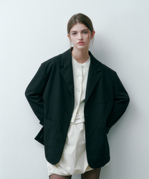 SALT AND CHOCOLATE（ソルトアンドチョコレート）の「Over Shoulder Blazer Black 4W241D002（テーラードジャケット）」