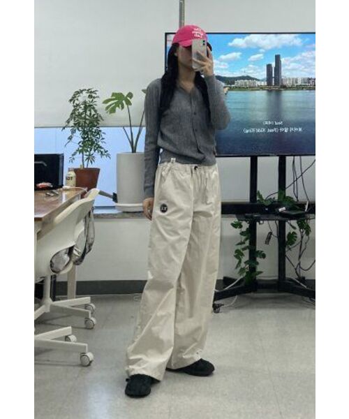 THE GREEN LAB（ザグリーンラボ）の「オーバーサイズウーブンジョガーパンツ[ベージュ]（スウェットパンツ・メンズ・その他・SMALL/LARGE）」の13枚目の写真