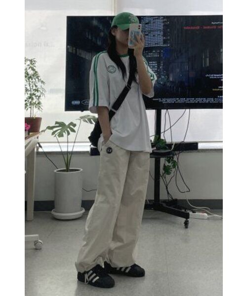 THE GREEN LAB（ザグリーンラボ）の「オーバーサイズウーブンジョガーパンツ[ベージュ]（スウェットパンツ・メンズ・その他・SMALL/LARGE）」の20枚目の写真