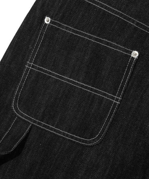 TRILLION(トリリオン)の「レインスロップサイドボタンロールアップワイドデニムパンツ【ブラック】(デニムパンツ・レディース・その他・MEDIUM/LARGE/X-LARGE)」の7枚目の写真