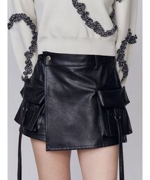 EMODA | カーゴラップフェイクレザーショートパンツ(その他パンツ)