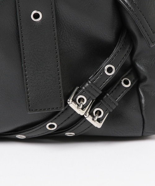 Heather（ヘザー）の「スタッズベルトデザインBAG　613966（ショルダーバッグ・レディース・アイボリー/ブラック/ベージュ・ONE SIZE）」の10枚目の写真