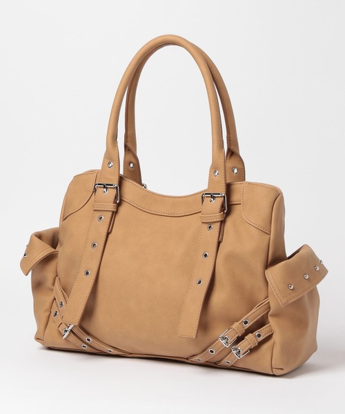 Heather（ヘザー）の「スタッズベルトデザインBAG　613966（ショルダーバッグ・レディース・アイボリー/ブラック/ベージュ・ONE SIZE）」の16枚目の写真