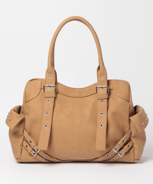 Heather（ヘザー）の「スタッズベルトデザインBAG　613966（ショルダーバッグ・レディース・アイボリー/ブラック/ベージュ・ONE SIZE）」の20枚目の写真