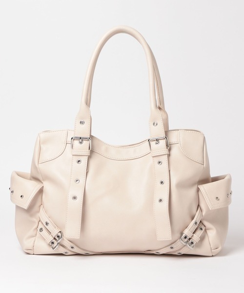 Heather（ヘザー）の「スタッズベルトデザインBAG　613966（ショルダーバッグ・レディース・アイボリー/ブラック/ベージュ・ONE SIZE）」の21枚目の写真