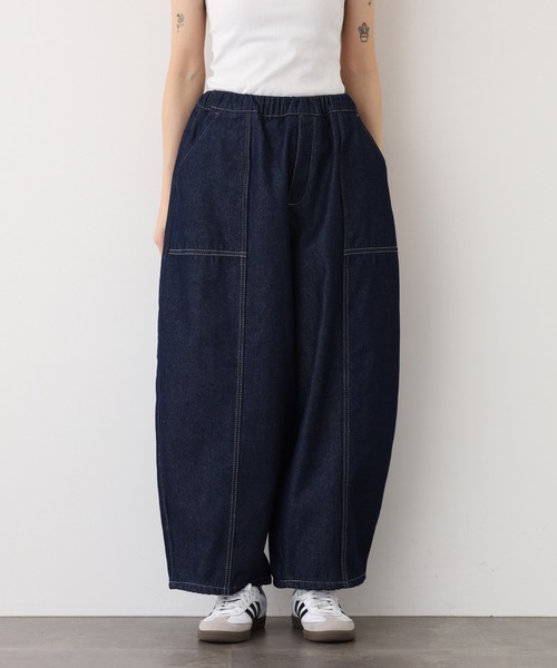 .WORKS(ドットワークス)の「.works 裏シャギーデニムコクーンパンツ(デニムパンツ・レディース・ネイビー・S-Short/M-Short/L-Short/S-Regular/M-Regular/L-Regular)」の13枚目の写真