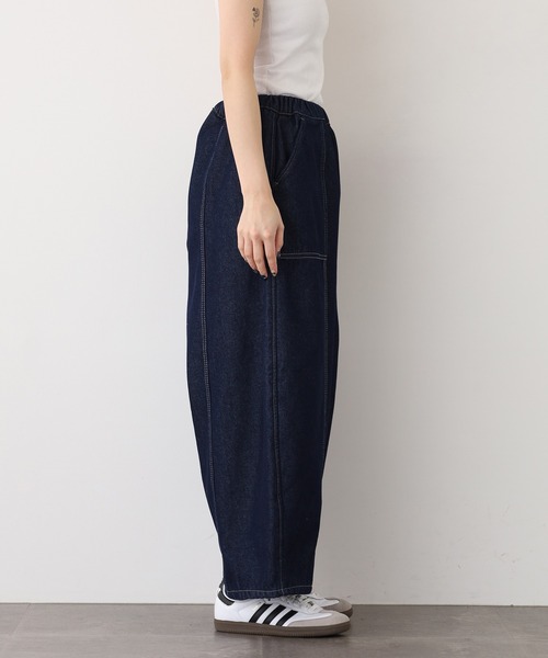 .WORKS(ドットワークス)の「.works 裏シャギーデニムコクーンパンツ(デニムパンツ・レディース・ネイビー・S-Short/M-Short/L-Short/S-Regular/M-Regular/L-Regular)」の14枚目の写真