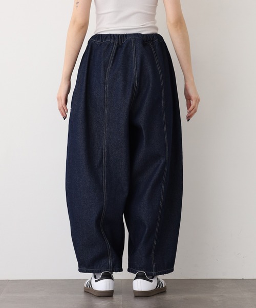 .WORKS(ドットワークス)の「.works 裏シャギーデニムコクーンパンツ(デニムパンツ・レディース・ネイビー・S-Short/M-Short/L-Short/S-Regular/M-Regular/L-Regular)」の15枚目の写真