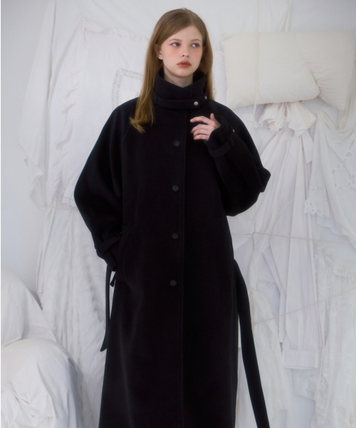 ROSEFRANTZ（ロゼフランツ）の「Half-neck Overfit Long Coat [Black]（ダッフルコート・レディース・ブラック・OS）」の12枚目の写真