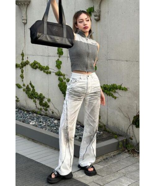 PRENDA（プレンダ）の「2TONE HIGH NECK KNIT VEST GRAY（ベスト・レディース・その他・FREE）」の3枚目の写真