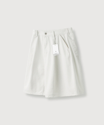 MOOD INSIDE（ムードインサイド）の「ライトコットンワンタックバミューダパンツ_ホワイト（その他パンツ）」