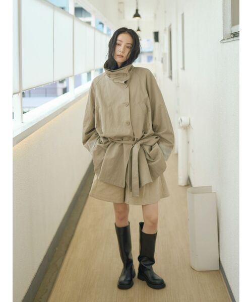 Ungrid（アングリッド）の「レイヤードデザインハーフパンツ（その他パンツ・レディース・ブラック/ベージュ・FREE）」の3枚目の写真