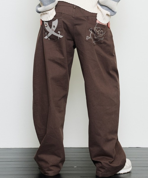 LUVISTRUE(ラヴイズトゥルー)の「EV SKELETON LAYERED PANTS(その他パンツ・レディース・ベージュ/ブラック/ブラウン・FREE)」の2枚目の写真
