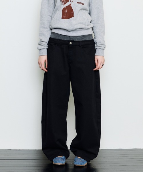 LUVISTRUE(ラヴイズトゥルー)の「EV SKELETON LAYERED PANTS(その他パンツ・レディース・ベージュ/ブラック/ブラウン・FREE)」の12枚目の写真