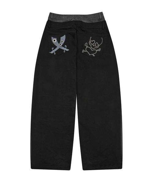 LUVISTRUE(ラヴイズトゥルー)の「EV SKELETON LAYERED PANTS(その他パンツ・レディース・ベージュ/ブラック/ブラウン・FREE)」の19枚目の写真