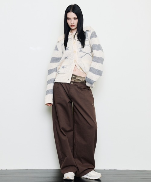 LUVISTRUE(ラヴイズトゥルー)の「EV SKELETON LAYERED PANTS(その他パンツ・レディース・ベージュ/ブラック/ブラウン・FREE)」の8枚目の写真