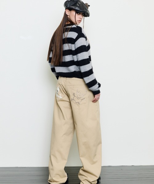 LUVISTRUE(ラヴイズトゥルー)の「EV SKELETON LAYERED PANTS(その他パンツ・レディース・ベージュ/ブラック/ブラウン・FREE)」の4枚目の写真