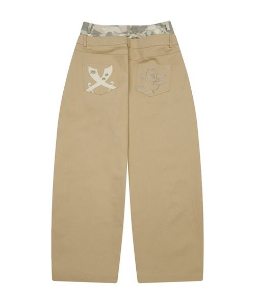 LUVISTRUE(ラヴイズトゥルー)の「EV SKELETON LAYERED PANTS(その他パンツ・レディース・ベージュ/ブラック/ブラウン・FREE)」の17枚目の写真