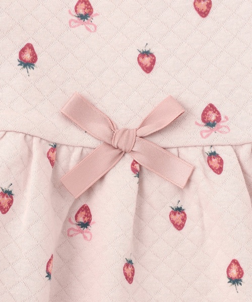 petit main（プティマイン）の「GIRLSキルティングパジャマ（セットアップ・キッズ・アイボリー/サックスブルー/ライトピンク・80ｃｍ/110cm/120cm/130cm/100cm/90cm）」の10枚目の写真