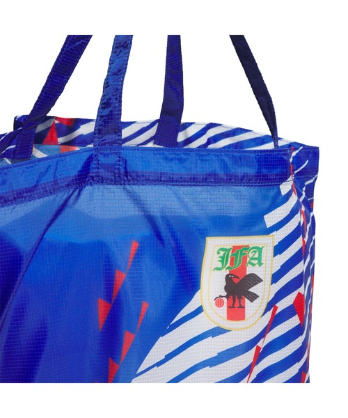 adidas(アディダス)の「adidas PACKABLE BAG BRING BACK / アディダス サッカー日本代表 パッカブル バッグ ブリングバック(トートバッグ・メンズ・ブルー・ONE SIZE)」の4枚目の写真