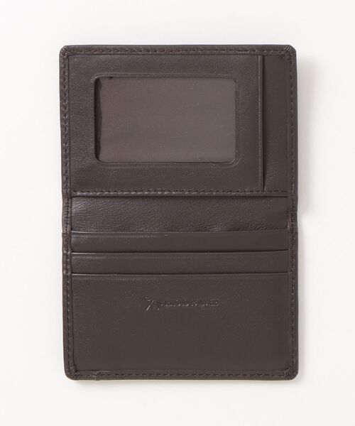 Arnold Palmer（アーノルドパーマー）の「アーノルドパーマー シープ ダブルステッチ パスケース（パスケース・メンズ・ブラック/ダークブラウン・ONE SIZE）」の3枚目の写真