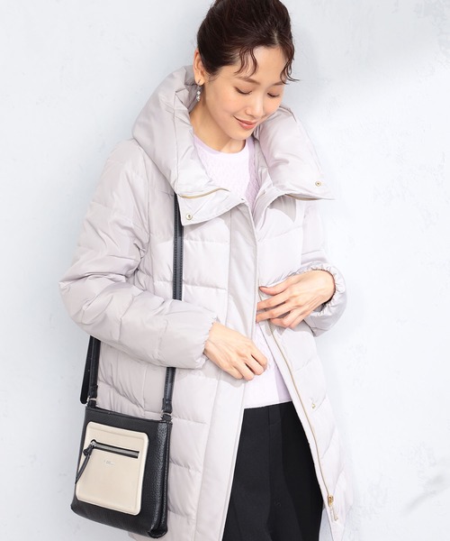 GALLORIA（ギャローリア）の「中綿ボリューム衿ジャケット（その他アウター）」 - WEAR コート アウター 中綿ボリューム衿ジャケット レディース