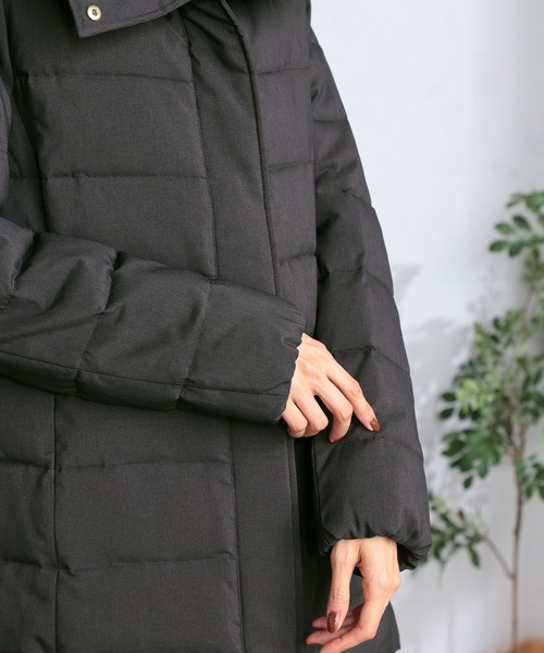 GALLORIA（ギャローリア）の「中綿ボリューム衿ジャケット（その他アウター・レディース・チャコールグレー/ライトベージュ/ネイビー・S/M/LL/L）」の11枚目の写真