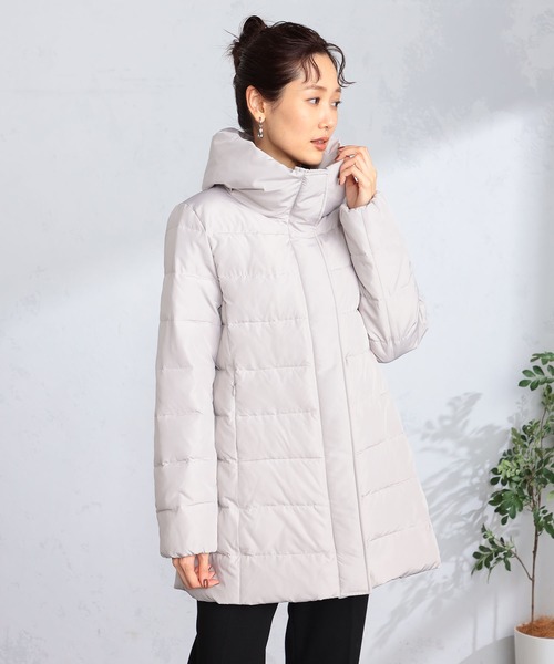 GALLORIA（ギャローリア）の「中綿ボリューム衿ジャケット（その他アウター・レディース・チャコールグレー/ライトベージュ/ネイビー・S/M/LL/L）」の13枚目の写真