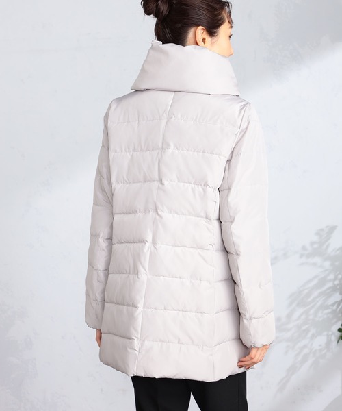 GALLORIA（ギャローリア）の「中綿ボリューム衿ジャケット（その他アウター・レディース・チャコールグレー/ライトベージュ/ネイビー・S/M/LL/L）」の14枚目の写真